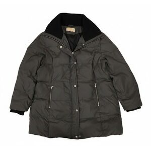 Michael Kors Womens Grey Down Puffer Jacket Winter Comfy. Size XL